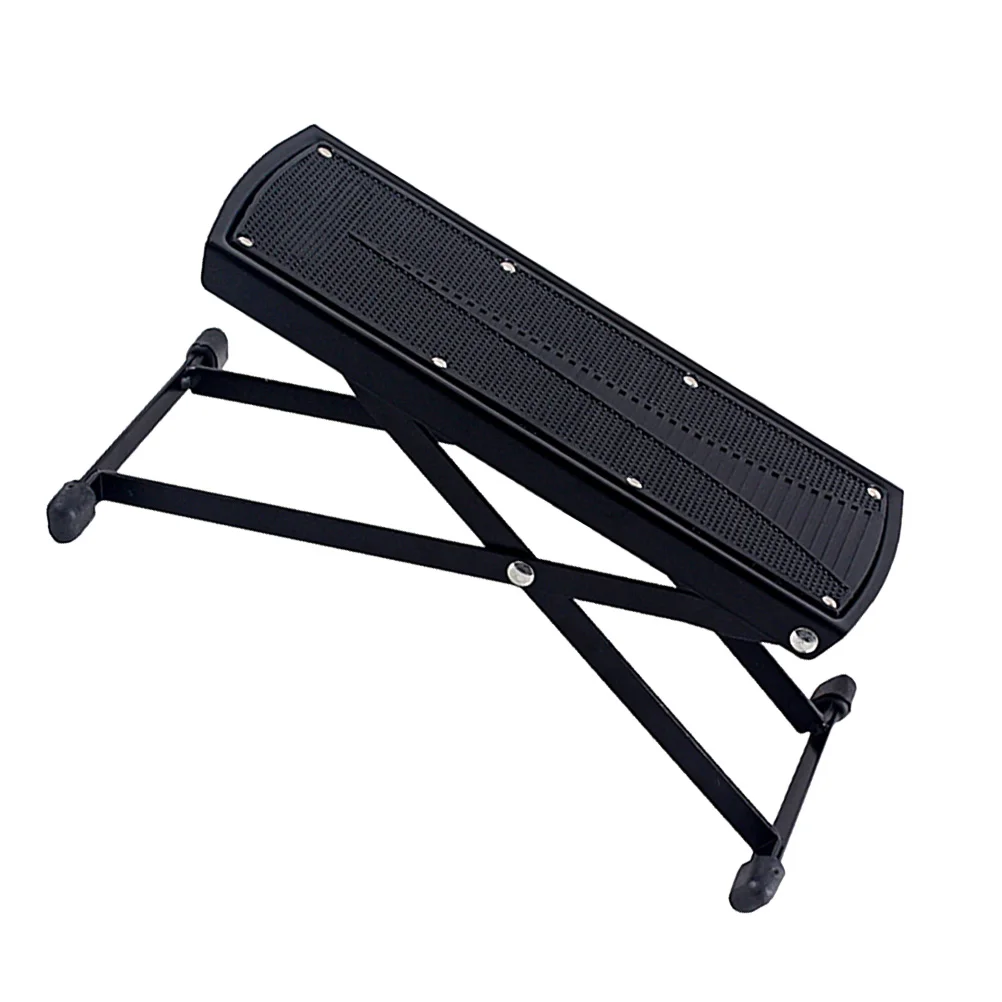 

Guitar Foot Pedal Footrest Footstool Classical Stool Stand Adjustable Height Rest Electric Playing Antipad