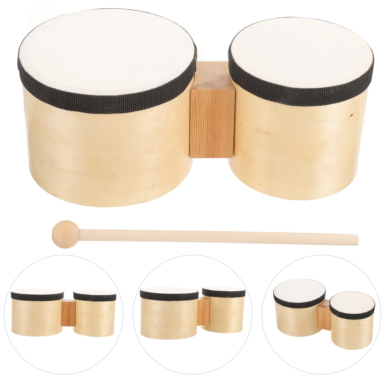 

Percussion Drum Instrument Accessories Musical Adult Wooden Bongo Drums Adults Hand Instruments
