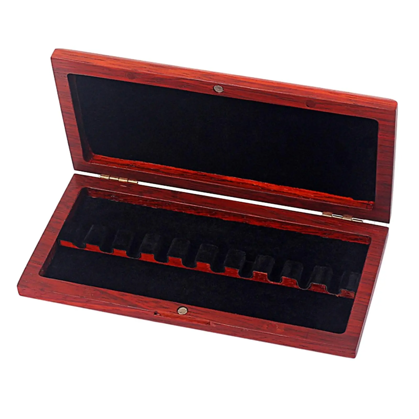 

Solid Wood Fishing Rod Boxes Protective Boxes with Flannel 10 Rods