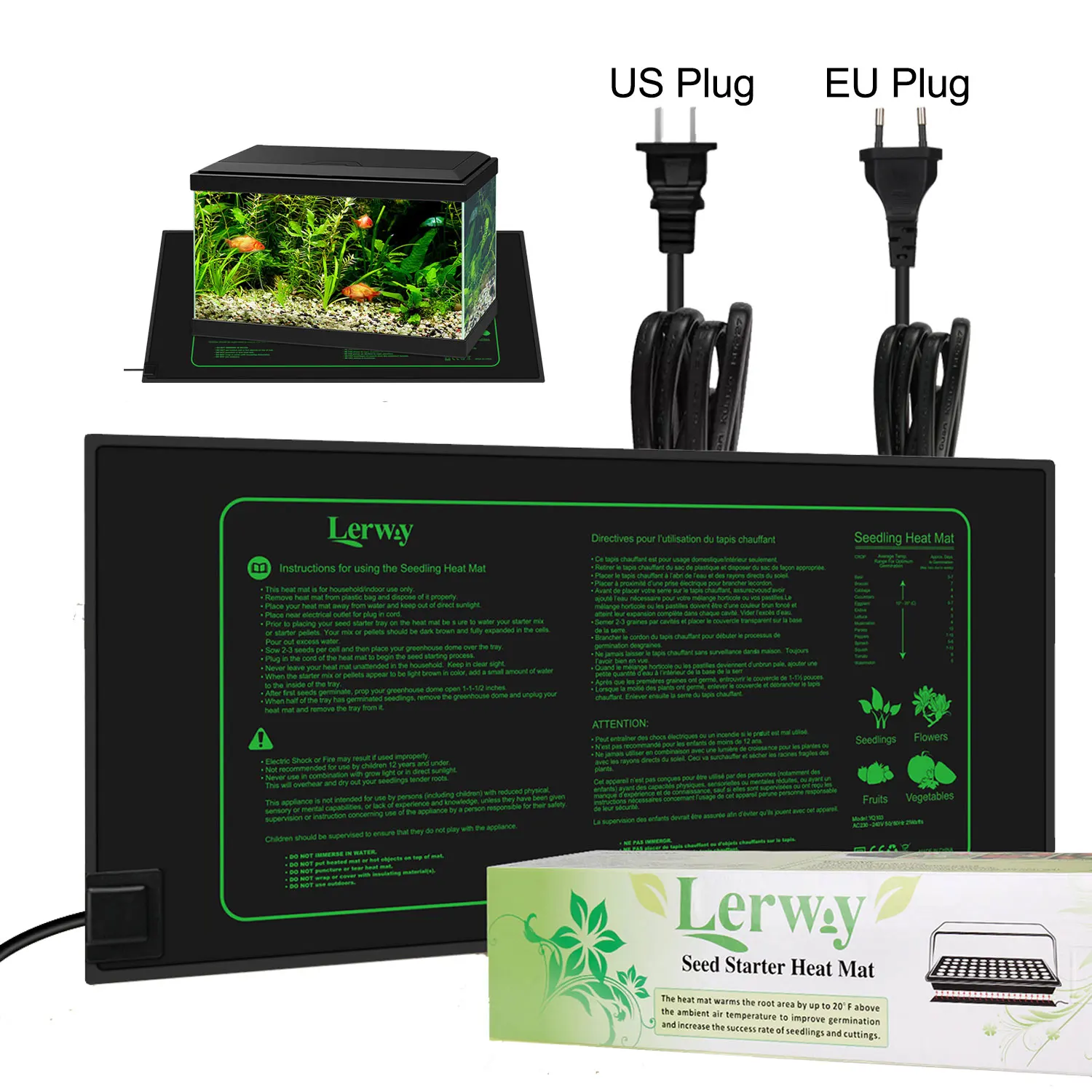 Нагревательный коврик для домашнего пивоварения Lerway домашние растения