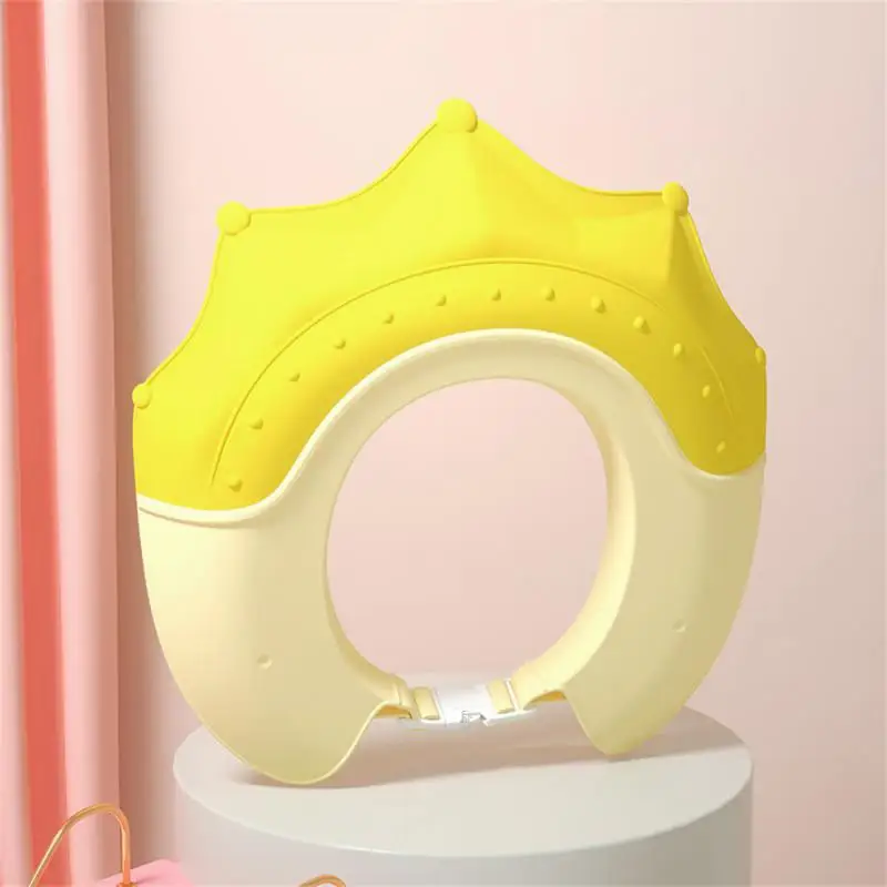 

Baby Product Multi-gear Adjustment Elastic Tpe Children Bath Visor Baby Accessories Shower Caps Ear Protection Soft Waterproof