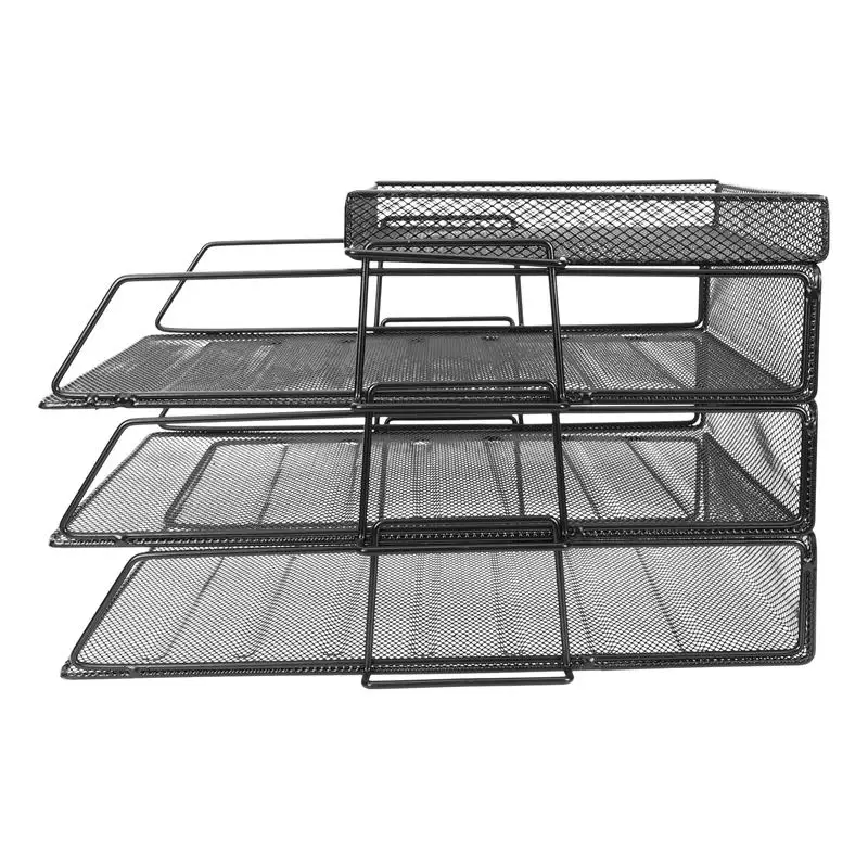 

Desk Organizing Rack Stackable Document Tray File Holder File Storage Rack