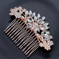pearl crystal wedding hair combs braiding hair accessories for bridal flower headpiece women bridal hair ornaments jewelry