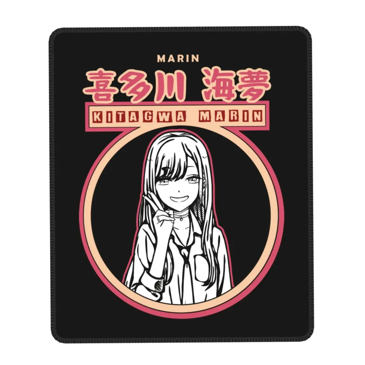 

Kawaii Marin Kitagawa Anime Mouse Pad With Locking Edge Comfortable Gamer Mousepad Rubber Base Manga Cosplay Office Desktop Mat