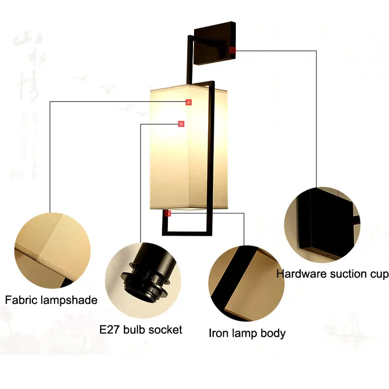 Настенная лампа в китайском стиле