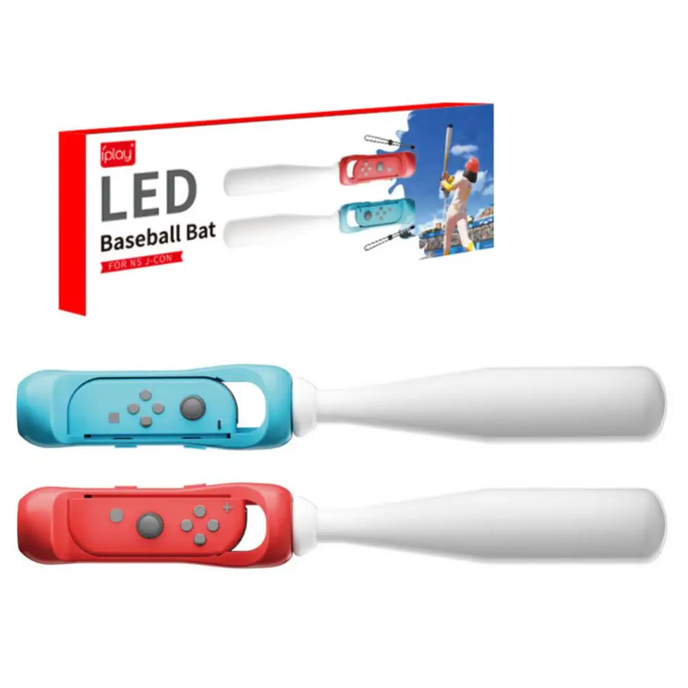 

For Switch Gamepad Baseball Grip For Switch OLED Left And Right Small Handle Somatosensory Luminous Bat Game Tools