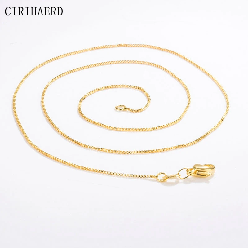 

New Women Jewelry Charm Or Square Box Chain Women's Neck Chains Diy Accessories Supplies Jewelry Findings Components Adjustable
