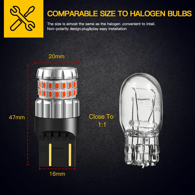 2 шт. лампа заднего света W21/5W 7443 T20 Canbus для Subaru Forester Impreza 2002-2016 Legacy Outback XV 2012 2013 2014