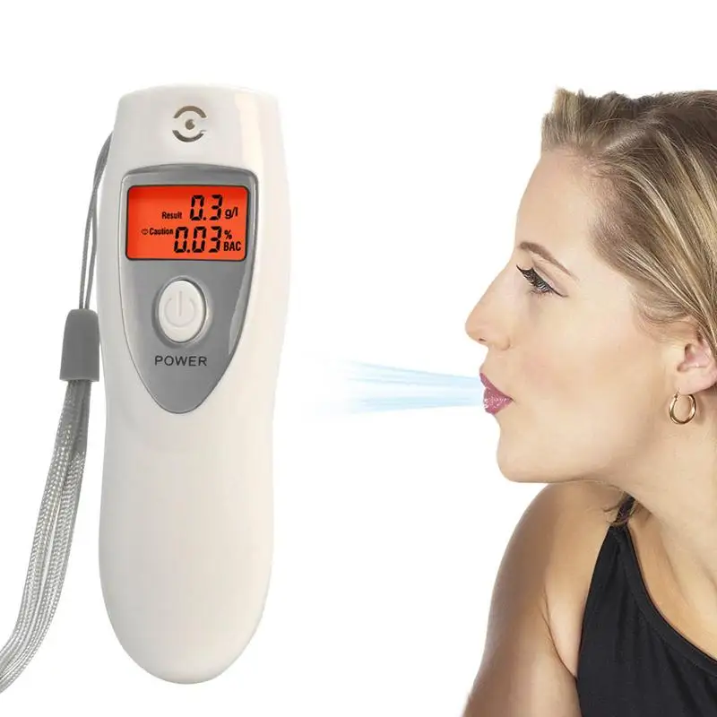 

Breathalyzer Tester Breathalyzer Tester With Backlit Lcd Display Battery-Powered Non-contact Testing Portable Device
