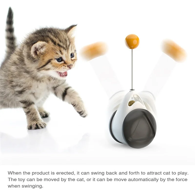 

Tumbler Swing Toys for Cat Cat Kitten Interactive Balance Car Funny Toy Catnip
