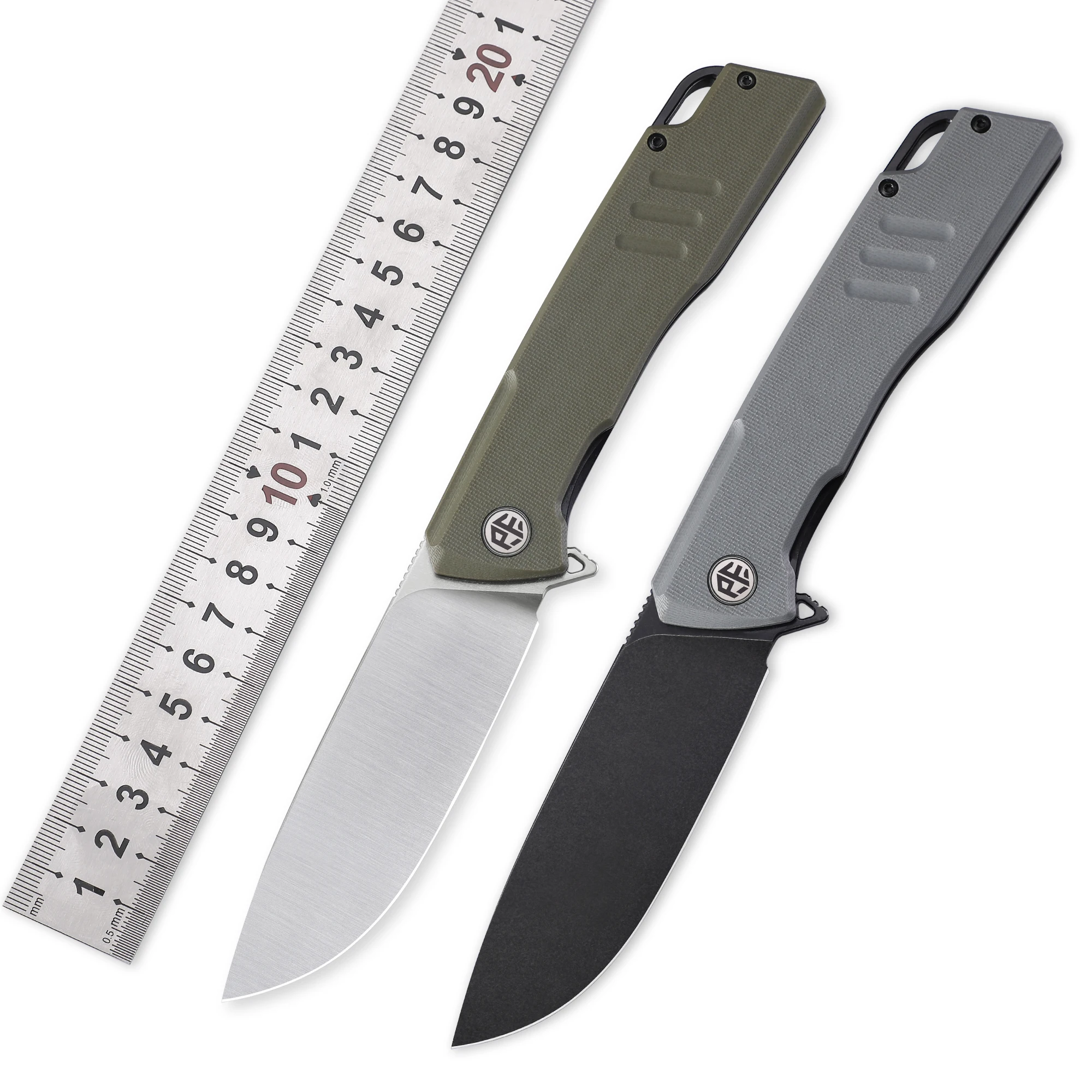 

Petrified Fish Folding Knife d2 Steel Blade G10 Handle Ceramic Ball Bearing Outdoor Camping Pocket Handle EDC Tool B02