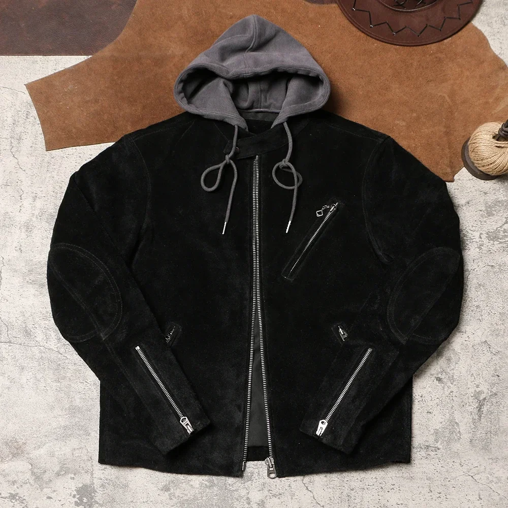 Кожаная куртка третьего поколения Blunt Razor Venom осенью и зимой мягкое тонкое