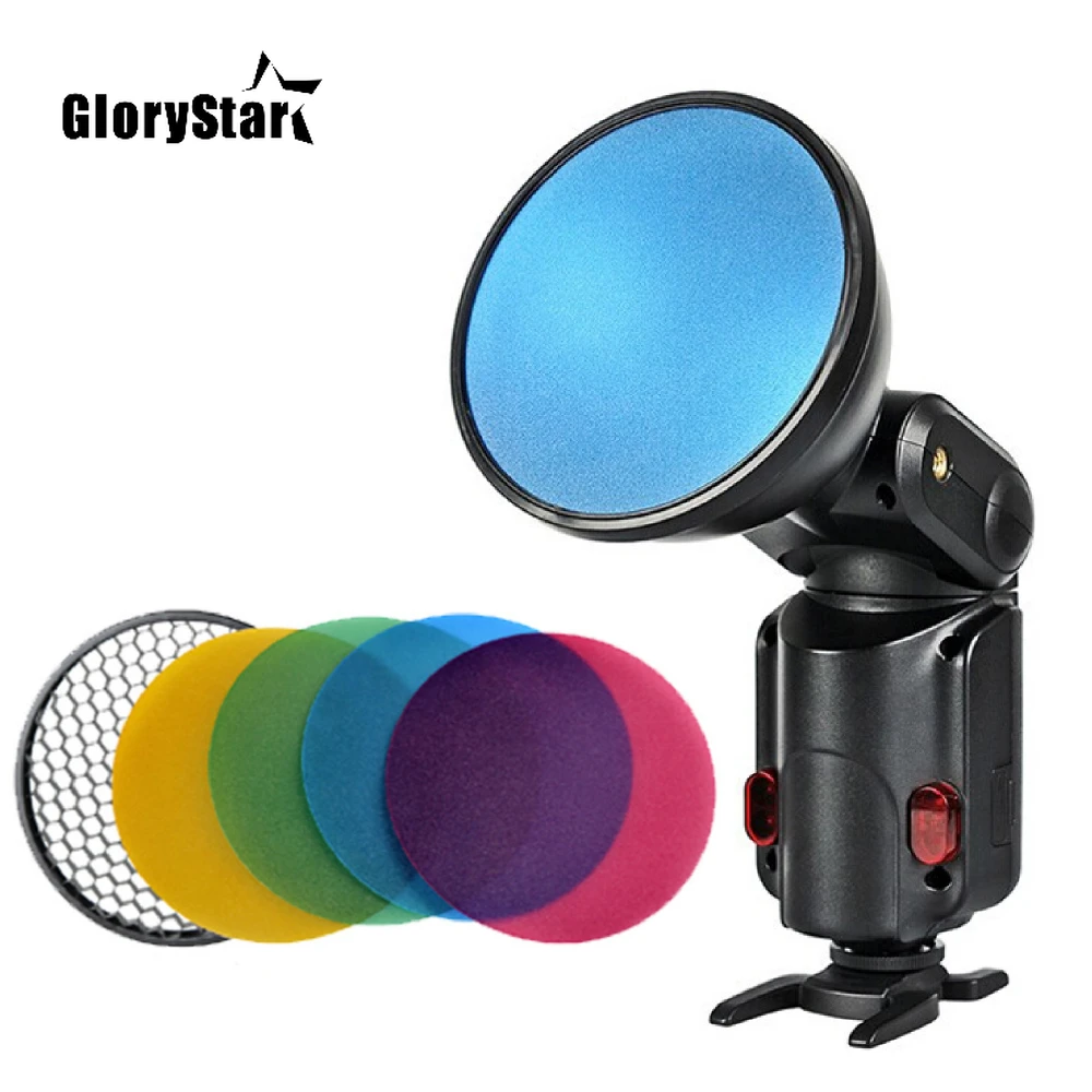 Аксессуары для вспышки Speedlite Godox Ad200 Ad180 Ad360 AD360II фильтр красного синего зеленого