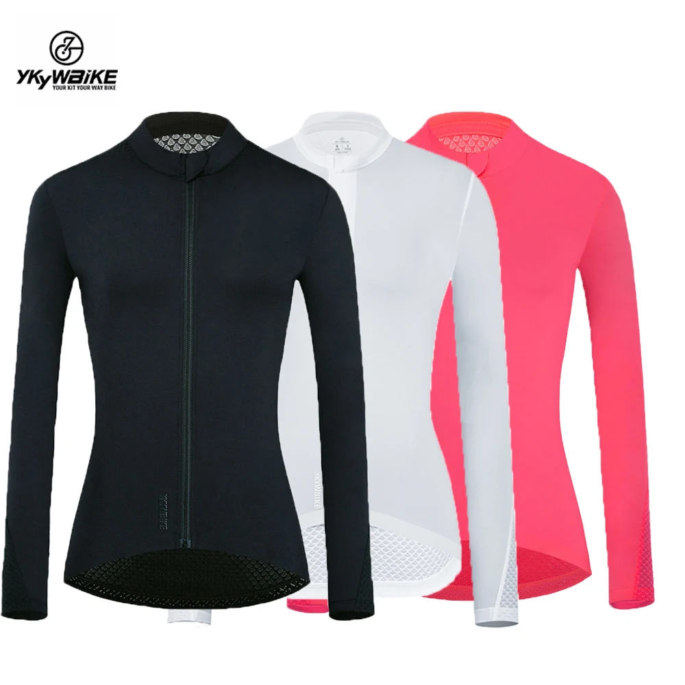 Ykywbike Summer Cycling Long Sleeve Cycling Jersey Women's Quick Drying Breathable Top Road Bike Mountain Bike Clothing
