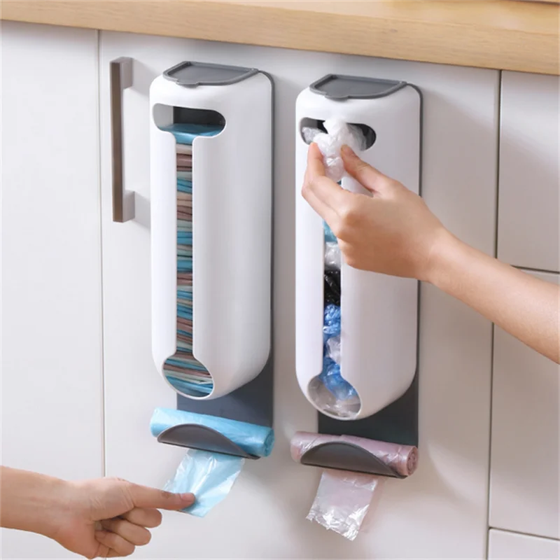 

Creative Plastic Bag Storage Rack Wall Hanging Kitchen And Bathroom Extraction Garbage Bag Storage Box