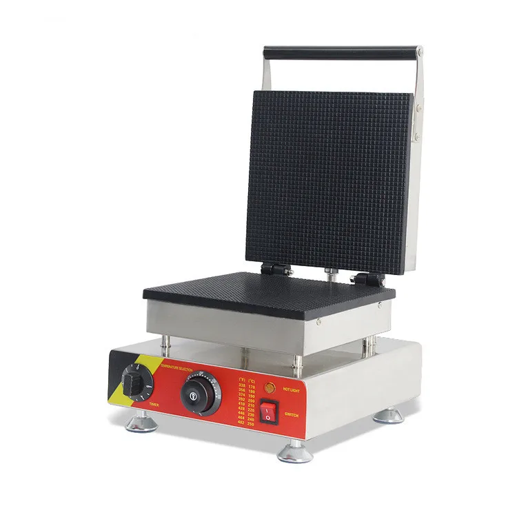 

2022 high quality Square single bubble electric ice cream waffle maker