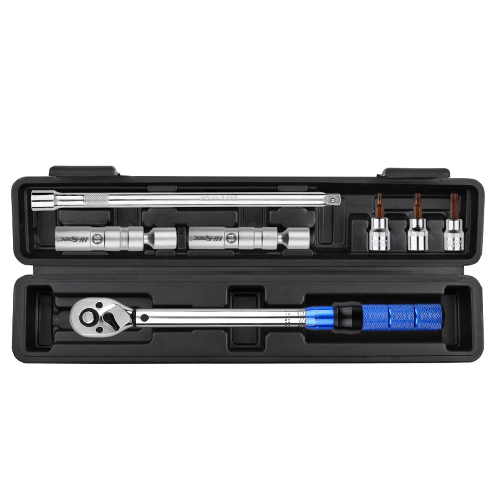 

7 Pieces 3/8 Inch 10-60N.m Drive Click Torque Wrench SetSleeve Removal Tool Dual-Direction Adjustable Spanner with Storage Case