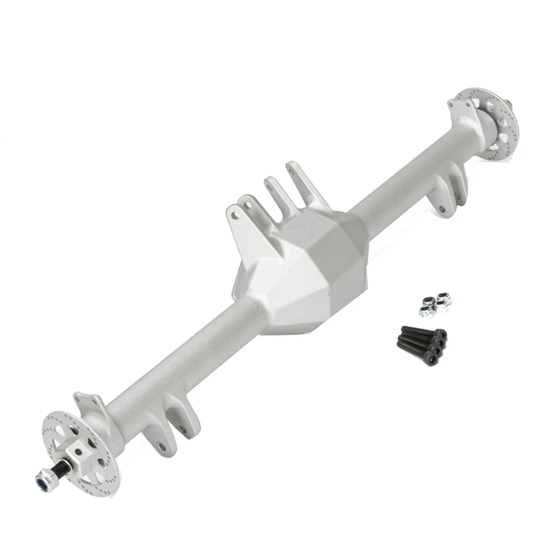 

CNC Metal Rear Axle Housing For 1/10 Losi Baja Rey 4WD Desert Off-Road Truck Upgrade Spare Parts Accessories Silver