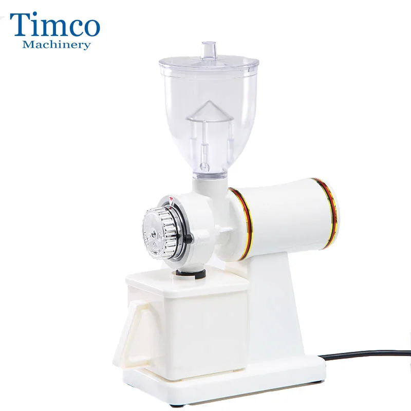 

TIMCO Coffee Grinder White Red Black 220V 110V Anti Jumping Flat Burrs Electric Coffee Bean Grinding Mill
