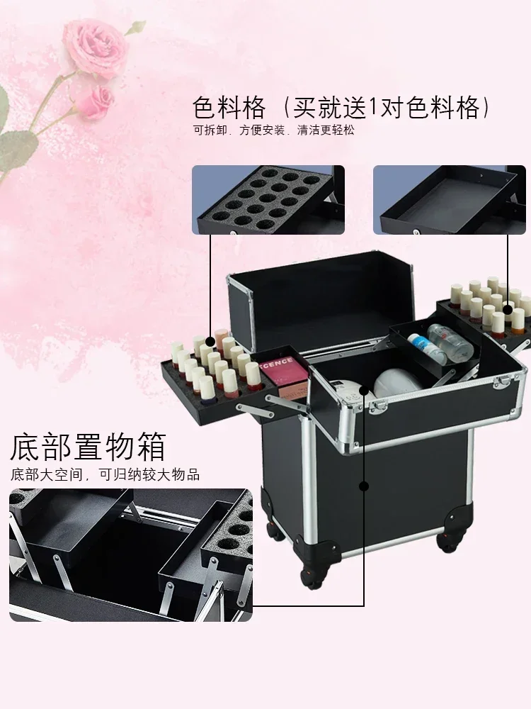 Профессиональный вышитый макияж большой емкости с макияжем маникюром Meijie