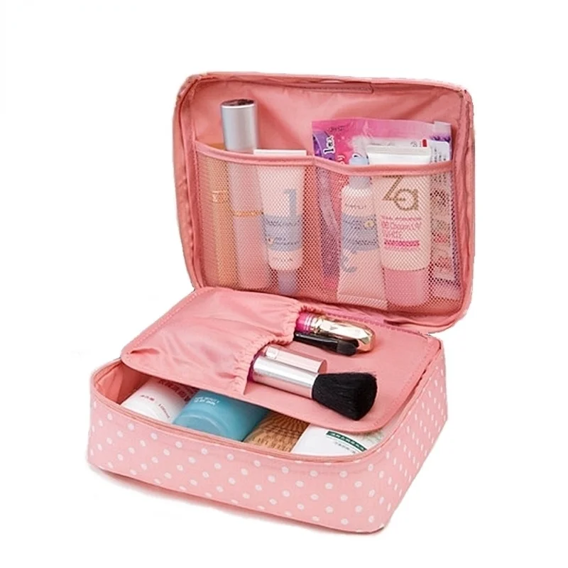 

Waterproof Portable Zipper Cosmetic Bag dot beauty Case Make Up Tas Purse Organizer Storage Travel Wash Pouch K1049