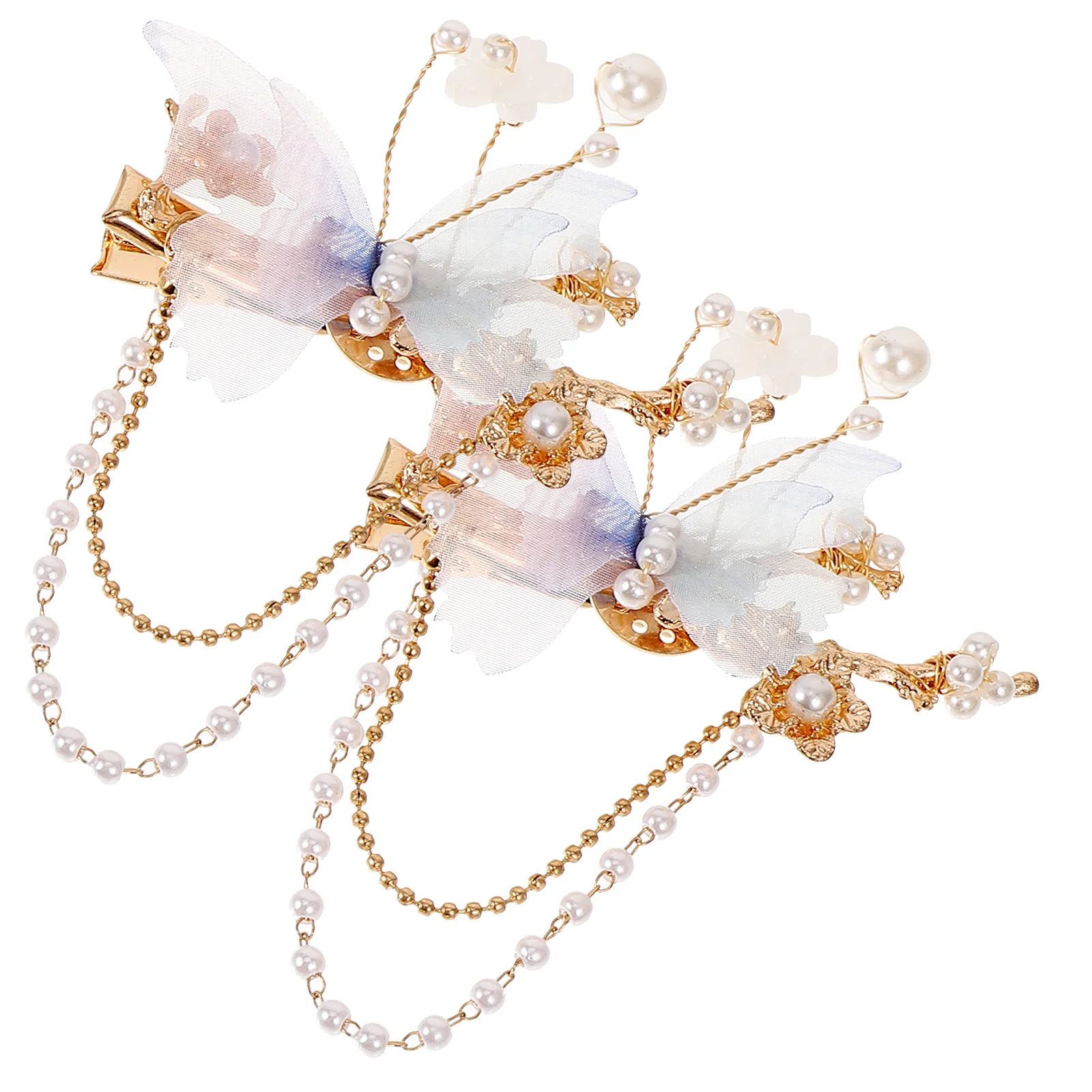 

Spun Yarn Decorative Hair Clips Barrettes Cute Butterfly Girl Women Accessories