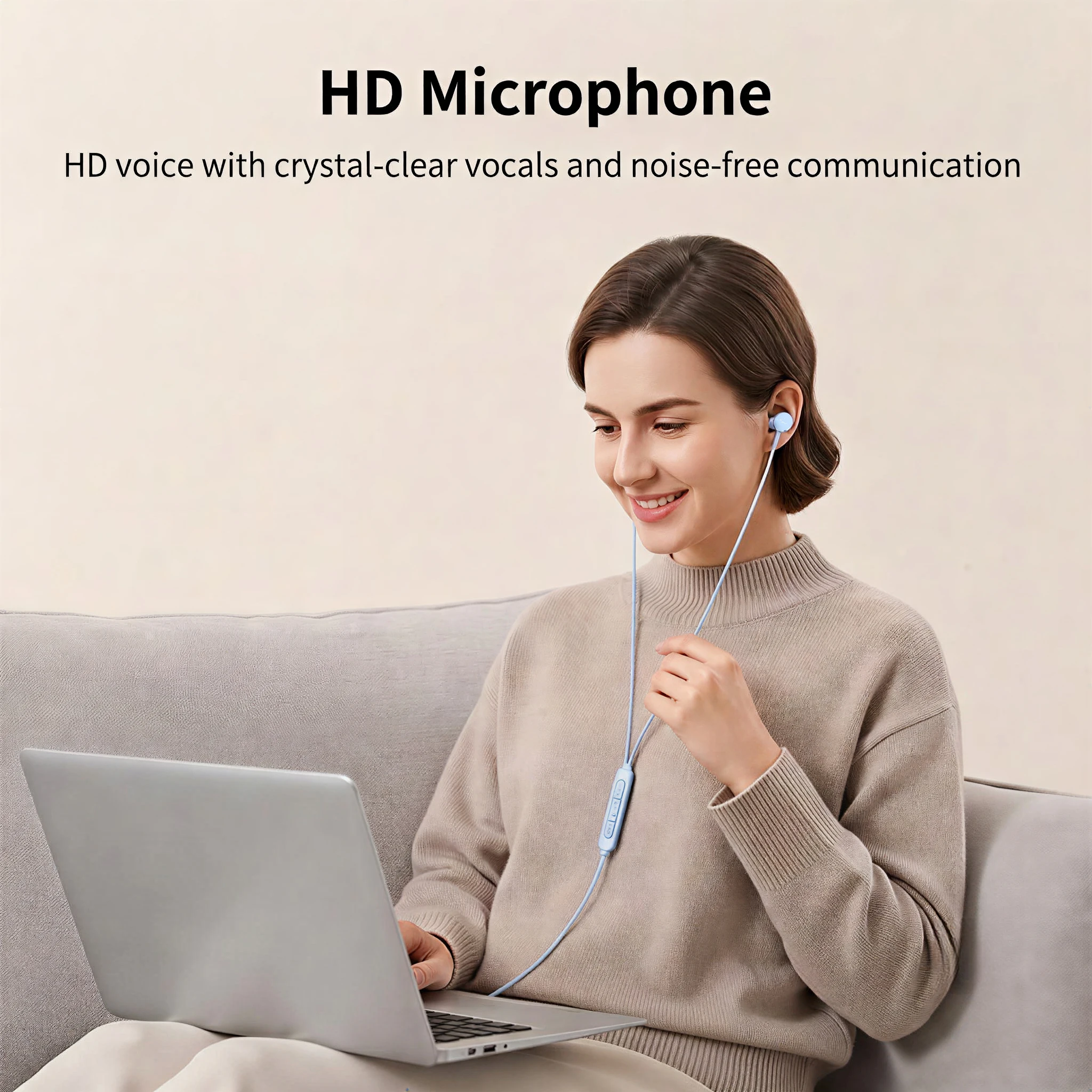 Проводные наушники с объемным звуком 9D, Type-C, с регулировкой громкости, HD-микрофоном, для iPhone 17 Pro, Samsung Galaxy (art.: 3920dbeca27ca) - 3920dbeca27ca