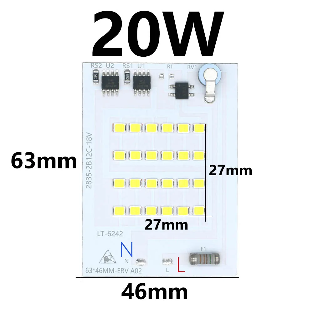

Светодиодная плата источника света DT&ZM SMD2835 10-200Вт