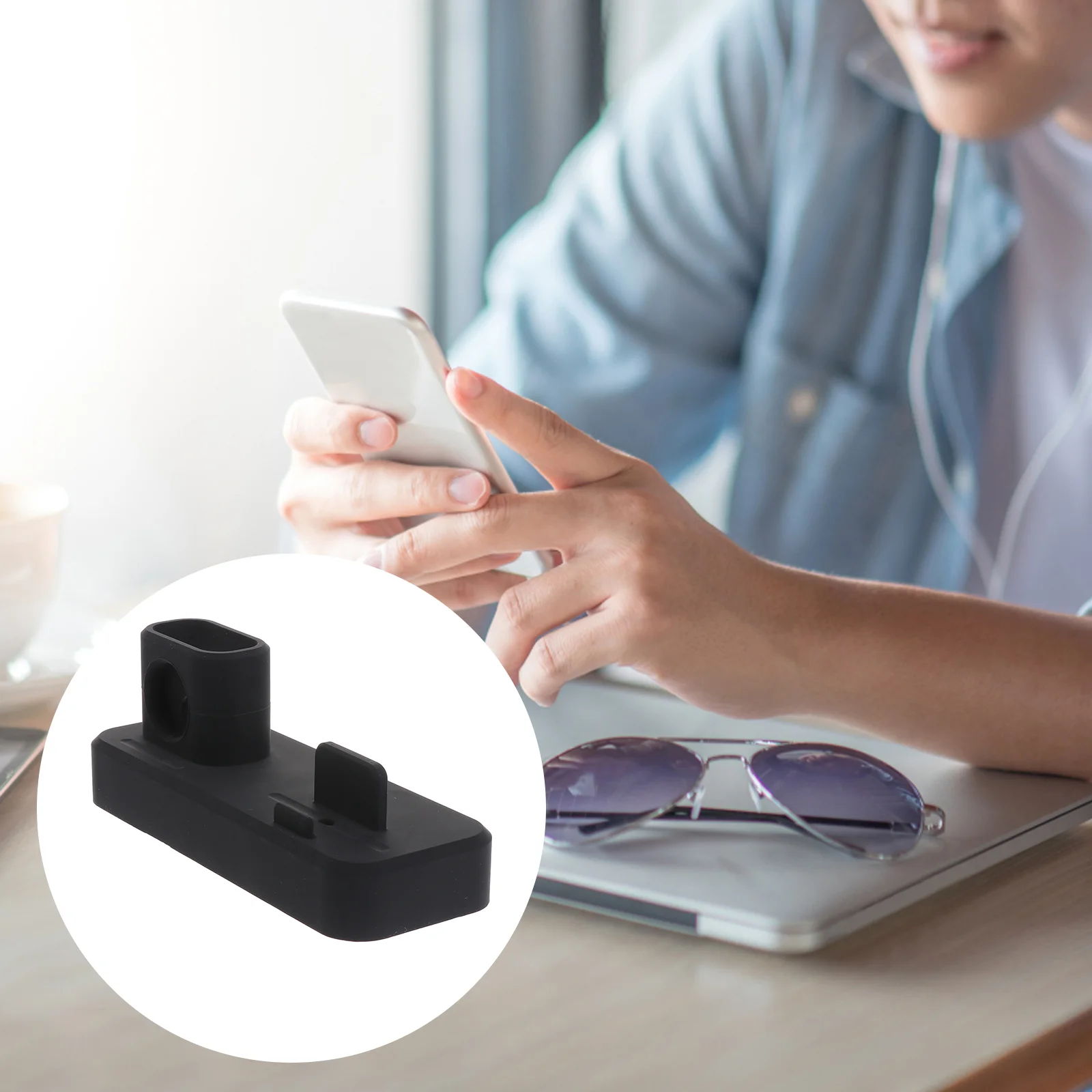 

Charging Standwatch Rack Base Dock Stationsilicone Desktop Holder Mobile Organizer Storagecell Wireless