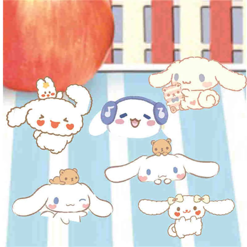 

Sanrio Cinnamoroll Cute Cartoon Brooch Girl Kawaii Pin Badge Backpack Pendant Luggage Decoration Cosplay Kids Toy Birthday Gifts