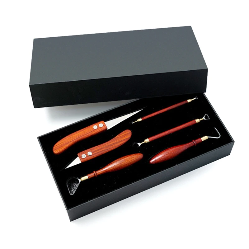 Вольфрамовый стальной скребок с двойной головкой для обрезки глины текстуры