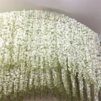 2m long elegant artificial orchid flower wisteria vine rattan for wedding centerpieces decorations bouquet garland home ornament