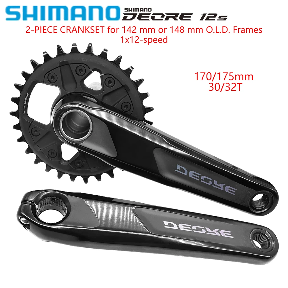 SHIMANO DEORE M6100 170/175 30T/32 Шатуны 1X12S MTB Велосипедный шатун Горный велосипед 12-скоростной