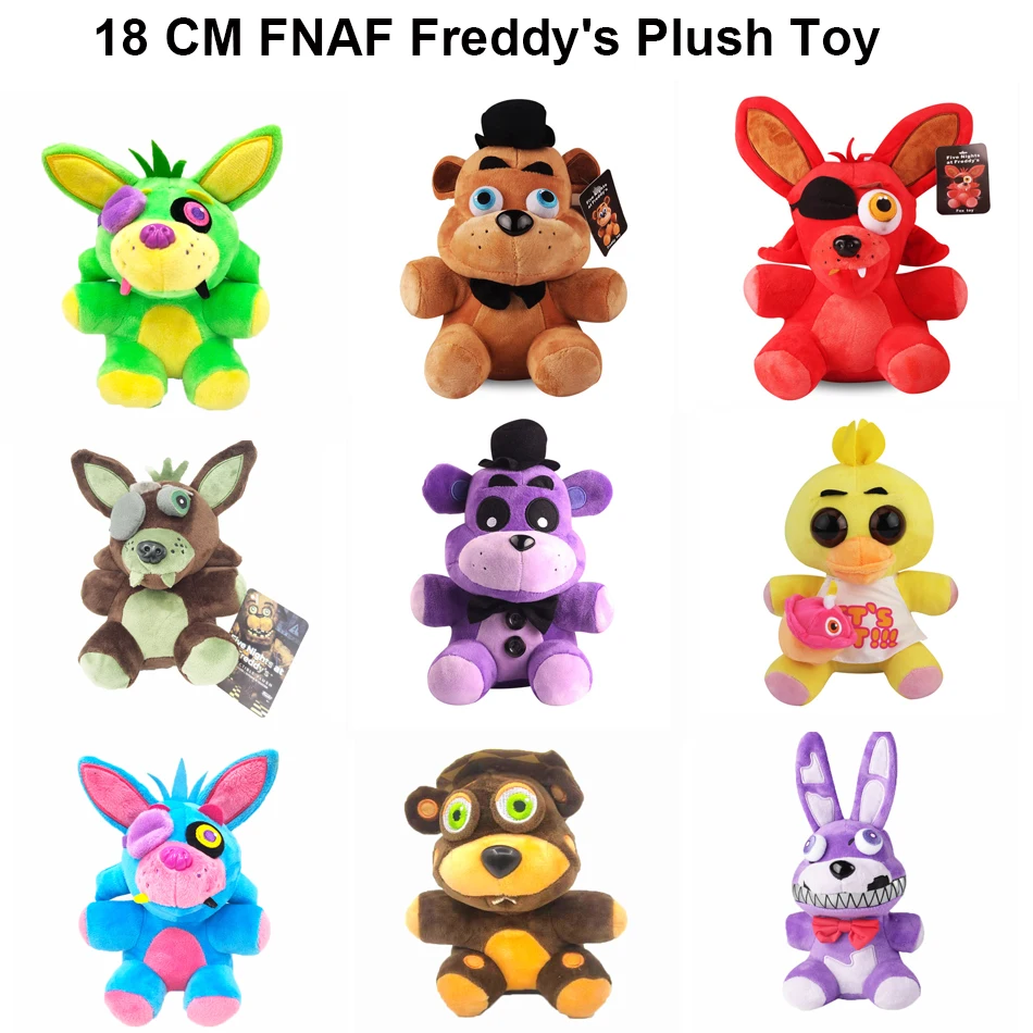 

FNAF плюшевые игрушки, кукла, кавайная реальная, Золотой Фокси плюшевая игрушка, кукла, сюрприз, подарок на день рождения для детей