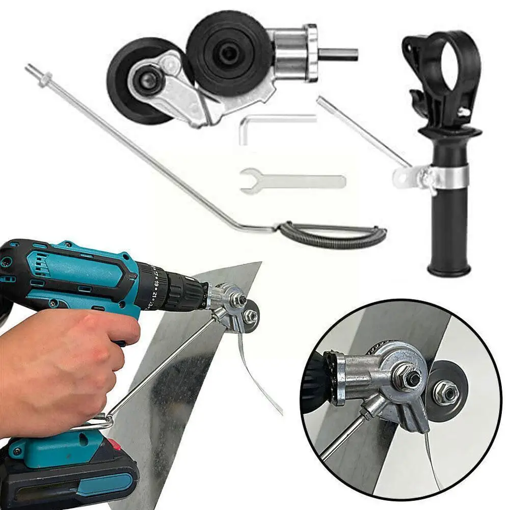 

Electric Drill Plate Cutter Metal Sheet Cutter Tool Sheet Nibbler Cut Plate Cutting Dropshipping Punch Scissors Free Tool M B3I6