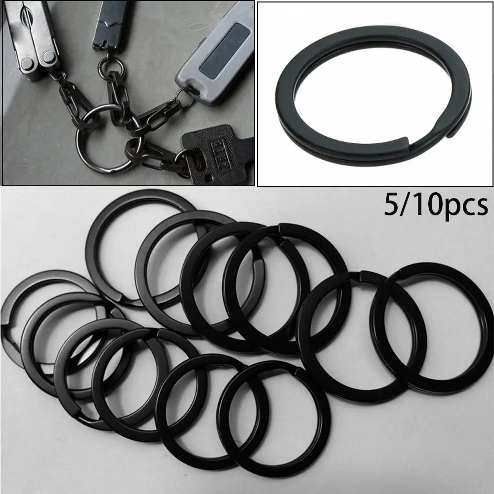 

5/10pcs DIY Locking Key Holder Stainless Steel Outdoor Tools Keys Ring Keyring Connectors Carabiner EDC Keychain