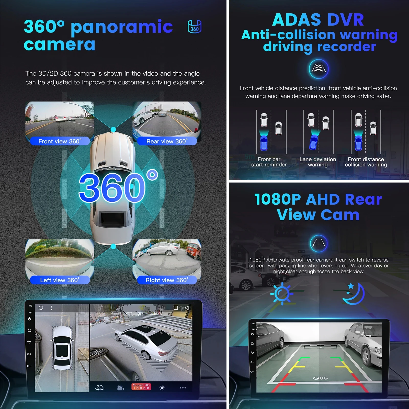 Автомагнитола 2DIN для Toyota Corolla E140 E150 2006 - 2013 с Android 14 и GPS