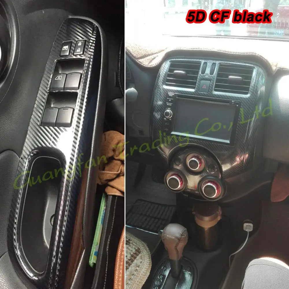 Стайлинг автомобиля 3D/5D углеродное волокно Автомобильный интерьер центральная
