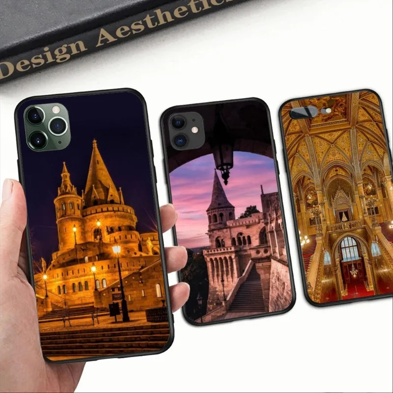 Венгрия Будапешт чехол для телефона для iPhone 14 13 12 11 XS X 8 7 6 Plus Mini Pro Max SE 2022 черный мягкий чехол Funda Shell