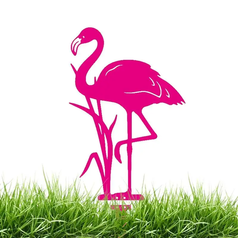 

Pink Flamingo Yard Decorations Metal Flamingo Garden Stake Yard Decorations Flamingo Garden Statues Decorative Yard Stake