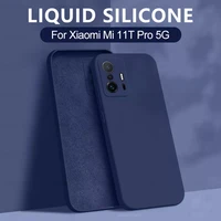 for cover xiaomi mi 11t pro case for mi11t pro capas shockproof silicone liquid bumper back tpu soft case for mi 11 t pro fundas