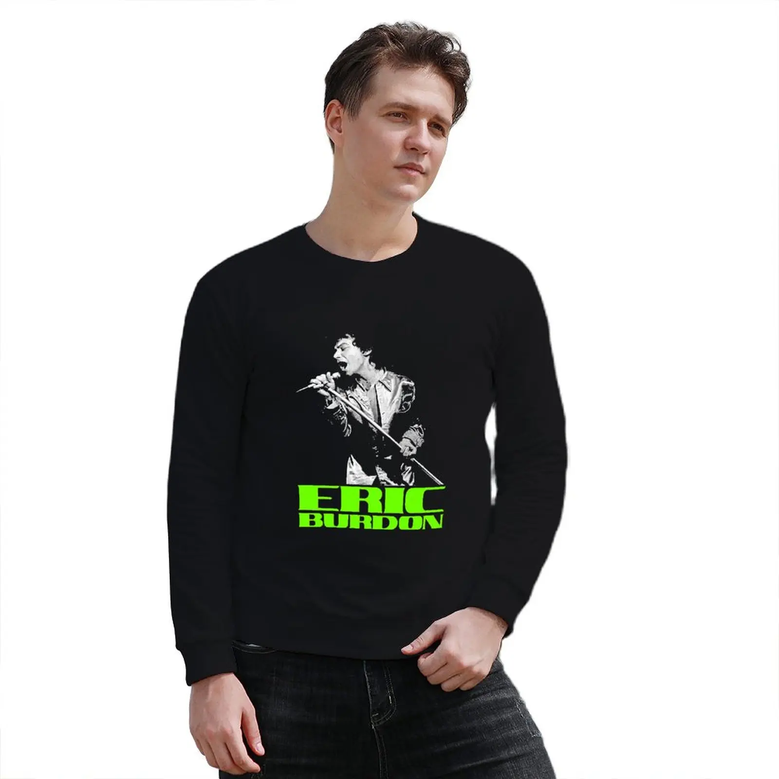 Eric BurdonEric Burdon Classic Pullover Толстовка модные мужские толстовки