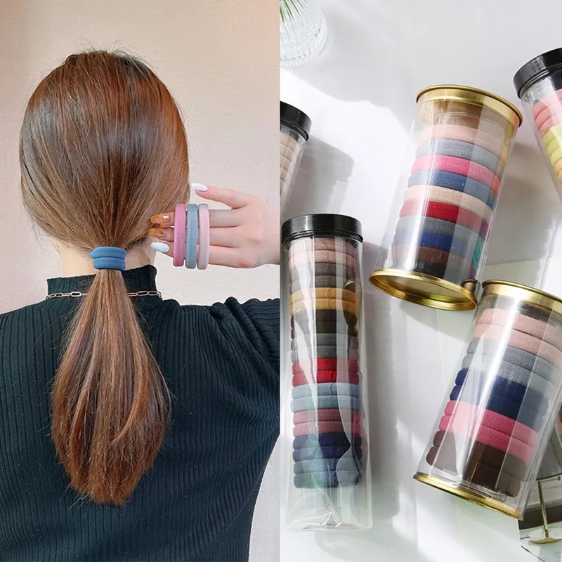 

10/20pcs Solid Color Big Rubber Band Ponytail Holder Gum Headwear Elastic Hair Bands For Girls Scrunchies Hair Accessories