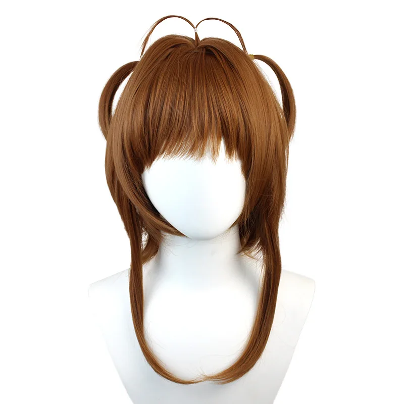 

Anime Cardcaptor Sakura Kinomoto wigs Cosplay Costume Card Captor Sakura Women Girl Synthetic Hair Halloween Party wig