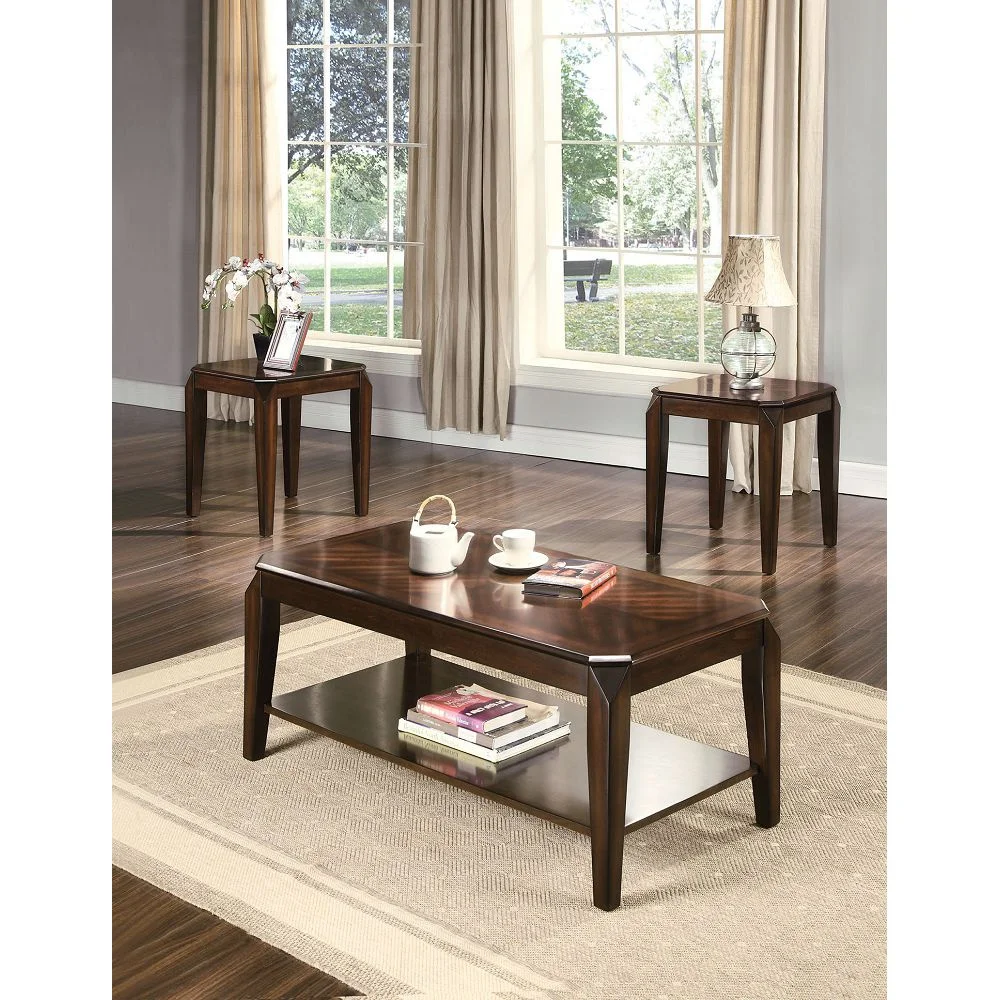 

Docila Coffee/End Table Set (3Pc Pk) in Walnut 80655