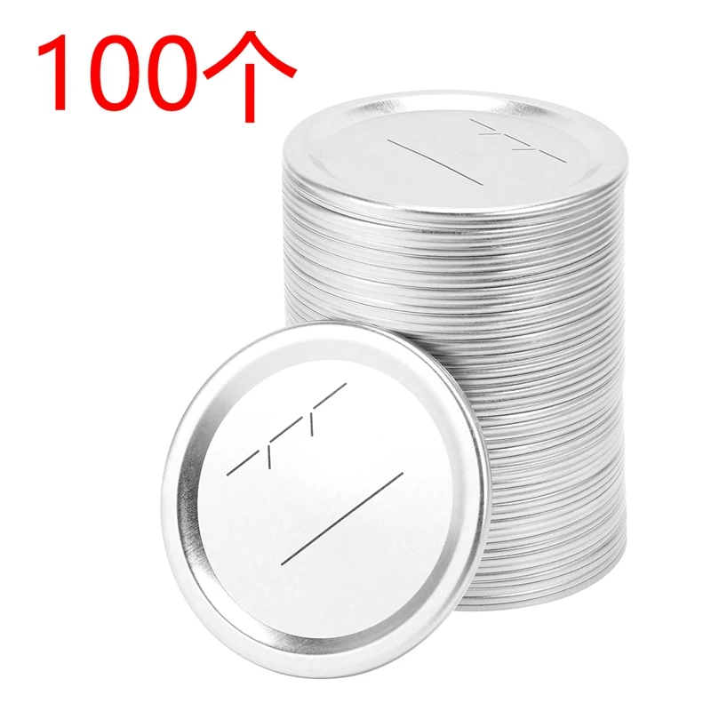 

100Pcs 70Mm Regular Mouth Canning Lids For Ball,Jars Split -Type Metal Mason Jar Lids For Canning,For Regular Mouth Jars