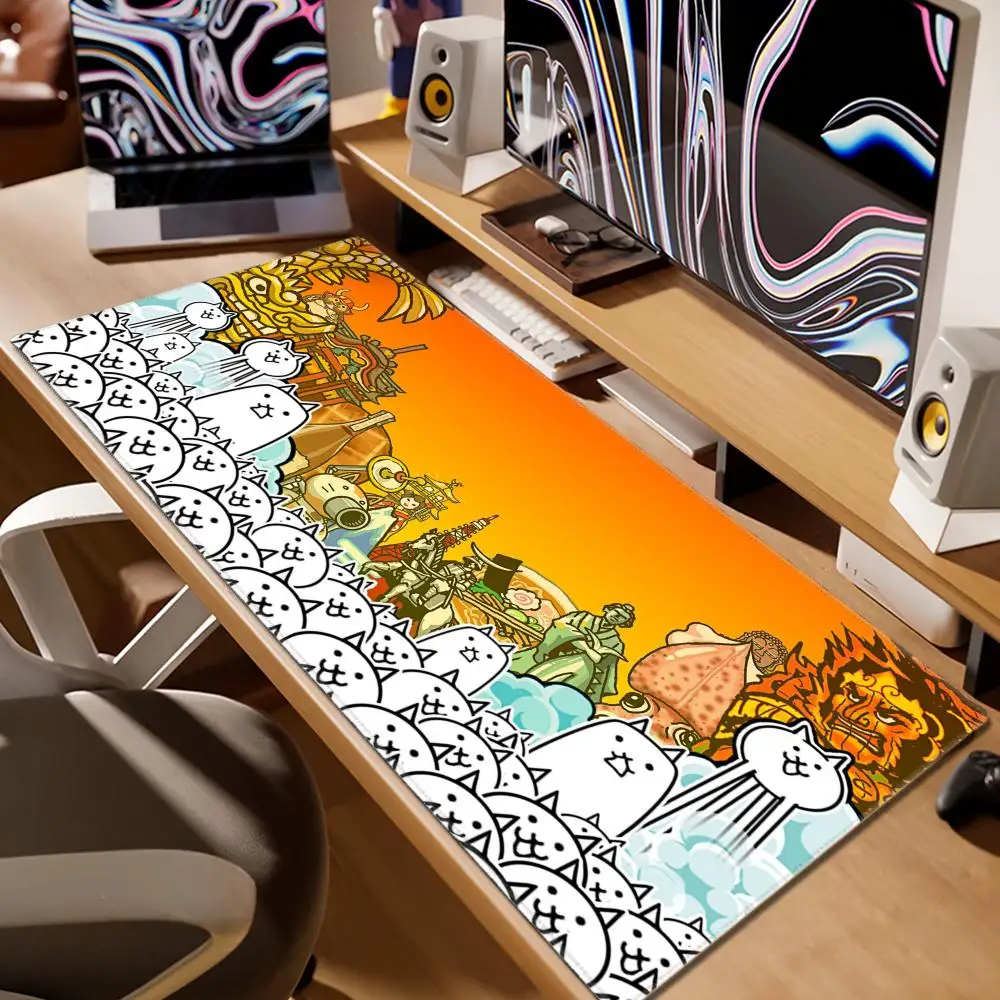 Резиновый коврик для мыши коврики в стиле боевых кошек игровой ковер шкафа