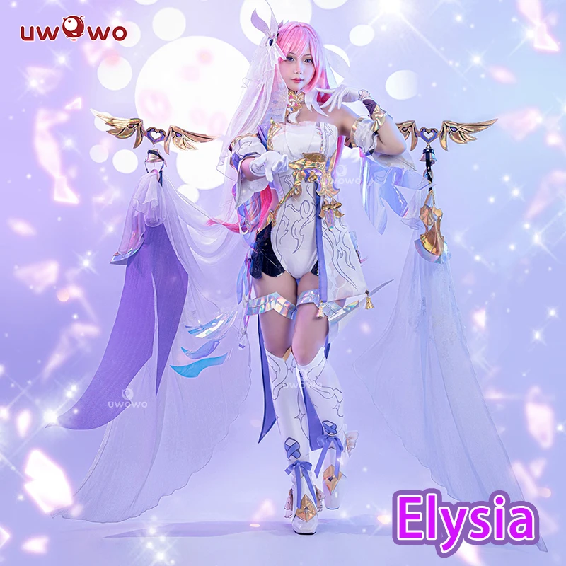 In Stock UWOWO Game Honkai Impact 3: Elysia Herrscher of Human Ego Female Cosplay Costume