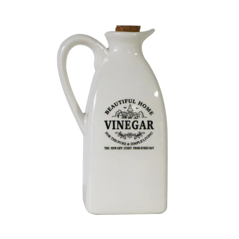 Japanese Style Ceramic Seasoning Bottle Vintage Of Vinegar Oil Food Container Spices Storage Box Kitchen Jars 1set - купить по