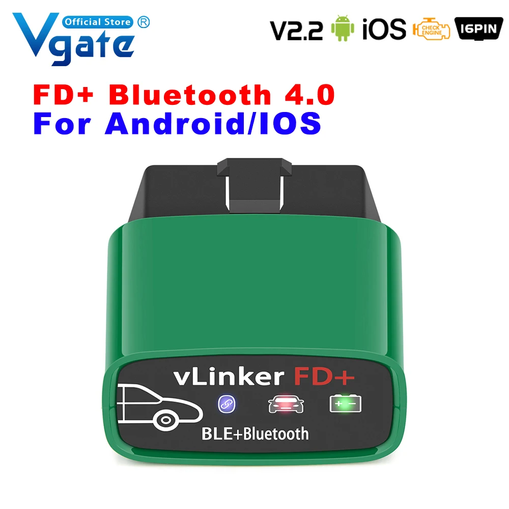 

Диагностический Сканер Vgate vLinker FD ELM327 Bluetooth 4.0/WIFI OBD2 FORScan Для Ford, Mazda, Lincoln